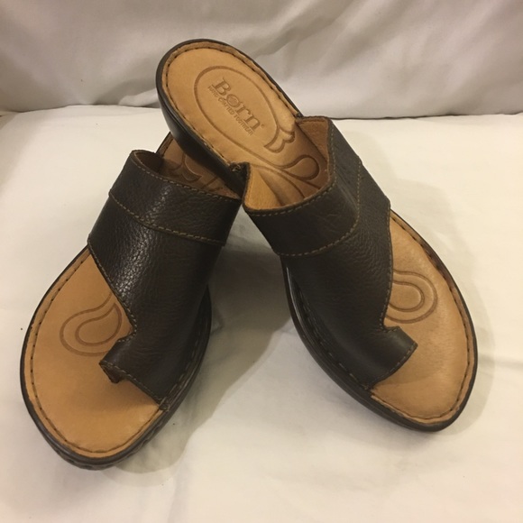 Born Shoes - Born Brown Leather Women’s Sandals Size 8